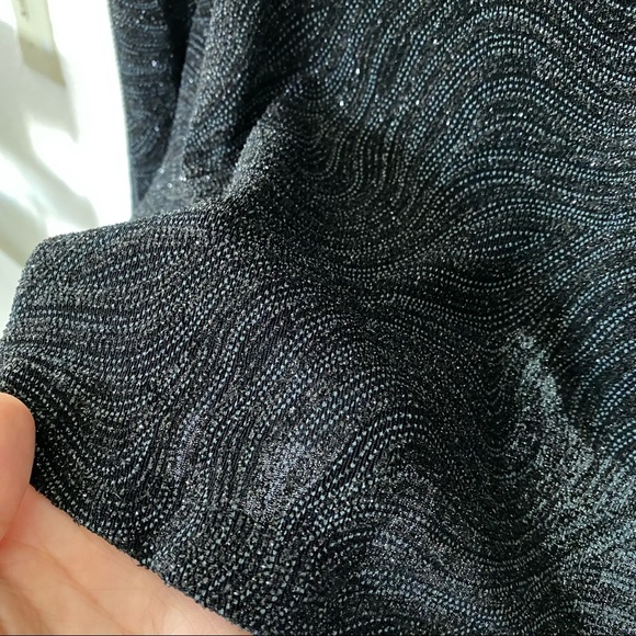 Beautiful two piece sparkling black long sleeve blouse - Picture 11 of 11